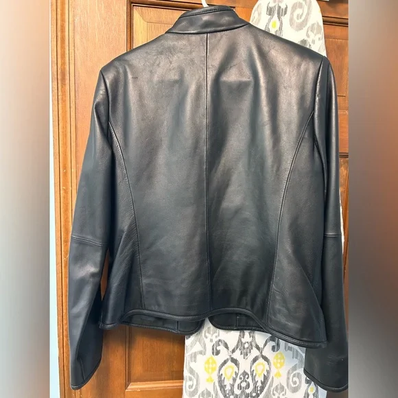 Valerie Stevens Black Leather Jacket - Picture 3 of 5